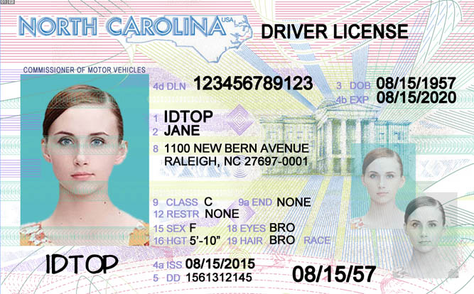 NORTH CAROLINA Fake IDs